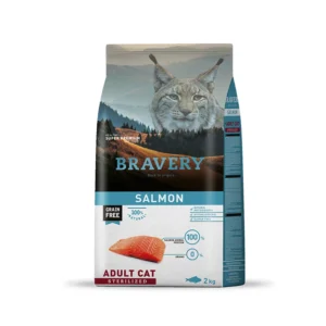 Bravery Salmón gato esterilizado 2 kg