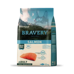 Bravery Salmón raza grande perro adulto 12 kg