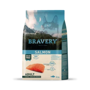 Bravery Salmón raza grande perro adulto 4 kg